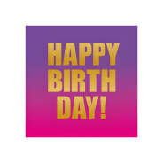 Purple Ombre Ombre Birthday Greeting Card