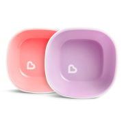 Munchkin Splash Toddler Bowls (2 Pack) - Pink & Purple