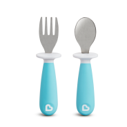 Munchkin Raise Toddler Fork & Spoon Set - Blue
