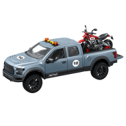 Racers Rescue Pick Up Vehicle with Motorcycle