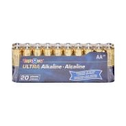 AA Alkaline Batteries 20 Pack