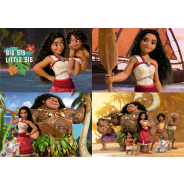 Disney Moana 2 Multi 4-In-1 Puzzles 50,80,100,150 Piece