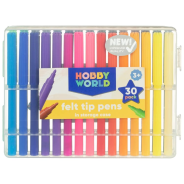 Hobby World Felt Tip Pens 30piece
