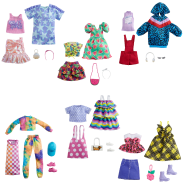 Clothes 2 Outfits and 2 Accessories for Barbie Doll