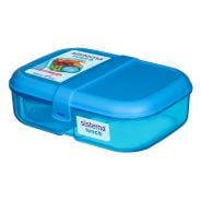 Sistema Ribbon Lunch Box with Mini  Bite Cont. Assorted Colours