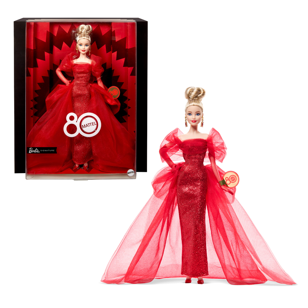 Barbie Signature Doll, Mattel 80th Anniversary Collectible in