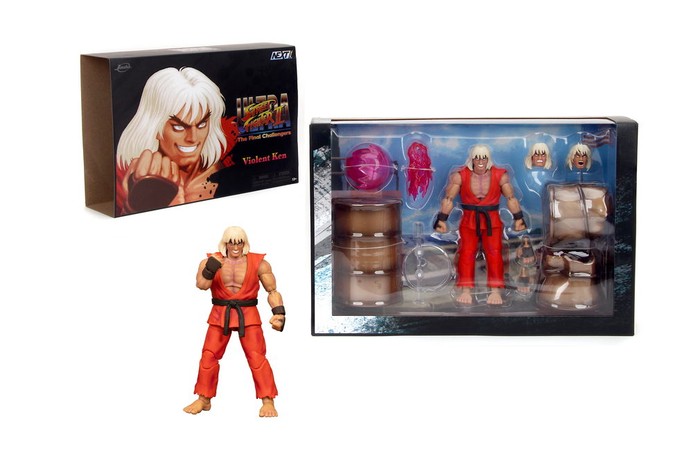 Jada Ultra Street Fighter II Violent Ken 15cm Action Figure Deluxe