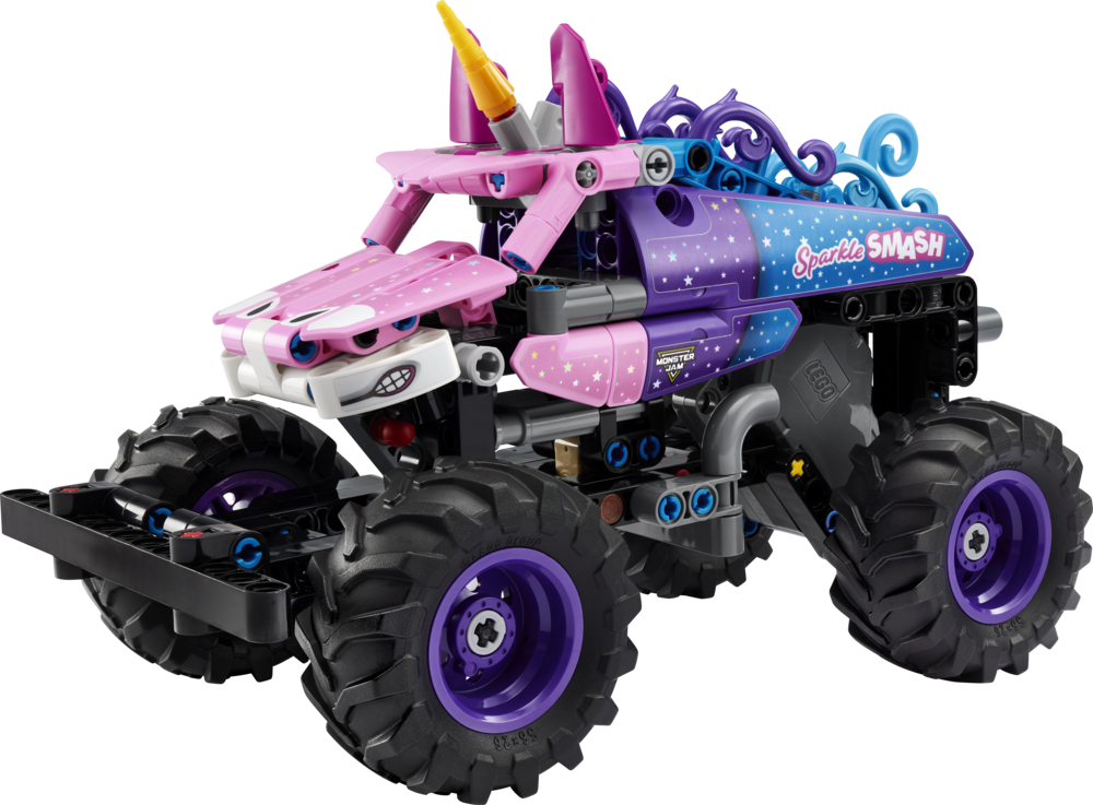GL/SummitRacingサミットレーシング ジオラマ 1/64 新品未使用 Technic™ Monster Jam™ Sparkle Smash™ Pull-Back Toy 42220 | Toys R