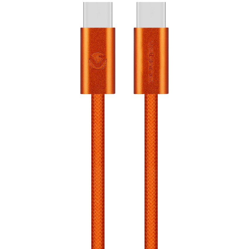 Volkano Weave Series 60W USB C To USB C 1.2m Orange | Toys R Us Online