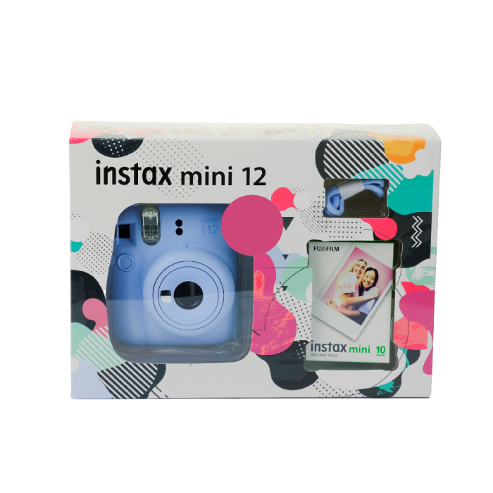 Fujifilm Instax Mini 12 Instant Film Camera Combo with 1 Film and Case  (Pastel Blue) - Orms Direct - South Africa