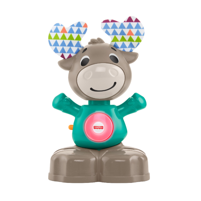 Fisher-Price Linkimals Musical Moose, Interactive toy with music, lights and learning content 