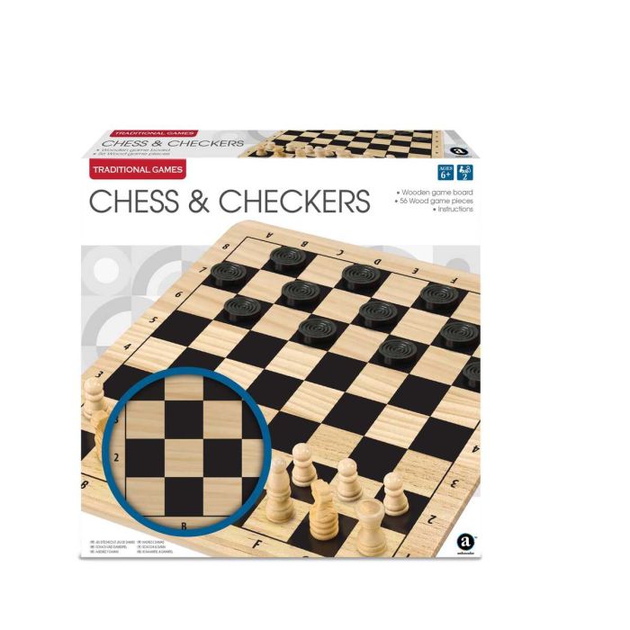 Ambassador Games Wood Chess & Checkers | Toys R Us Online