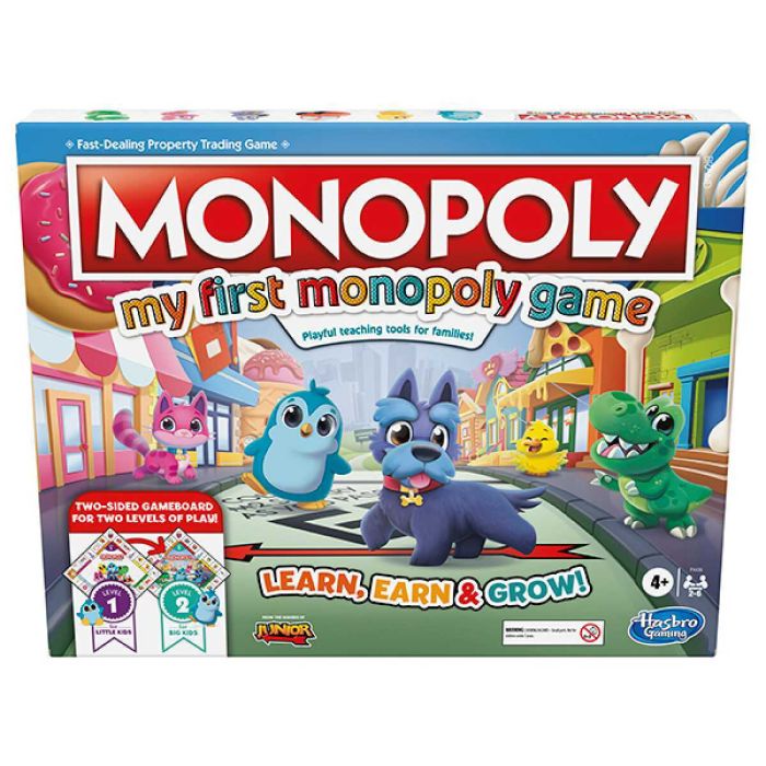 Monopoly Junior Game, Quick & Simple Gameplay, for Ages 5 and Up
