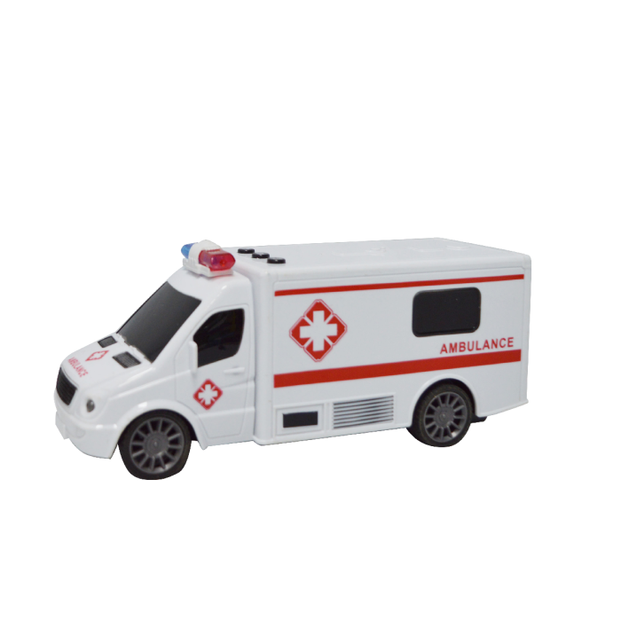 New Ambulance RC Radio Remote Control LED Music & Lights Dynamic Ambulance Speed 