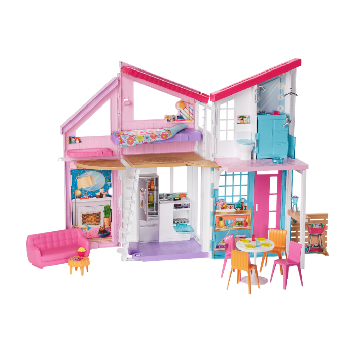 Malibu House 2 Story Dollhouse With, Barbie Sisters Bunk Beds & Stacie