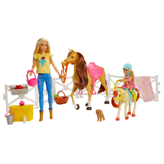 barbie sisters horse adventure playset