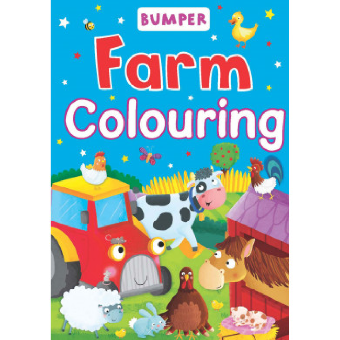 Bumper Farm Colouring Book with Box of Giant Wax Crayons 