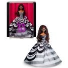 ​Barbie Signature Doll, 65th Anniversary Collectible with Brown Braided Hair, Black and White Gown, Sapphire Gem Earrings and Sunglasses
