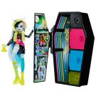 Monster High Doll and Fashion Set, Frankie Stein Doll, Skulltimate Secrets: Neon Frights, Dress-Up Locker with 19+ Surprises