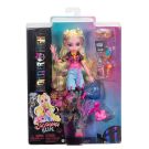 Monster High Lagoona Blue Doll in Mesh Tee and Cargo Pants, Includes Pet Fish Neptuna and Accessories like a Backpack, Snack and Notebook