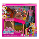Barbie Toy Stable Playset with Fashion Doll, Small Toy Pony & 10+ Accessories, Inspired by Barbie Mysteries: The Great Horse Chase