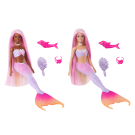 Barbie Mermaid Dolls with Color Change Feature and Pet Dolphin