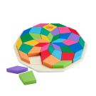 Fisher-Price Preschool Toy Wooden Puzzle with Mandala Geometric Design, 40 Wood Pieces