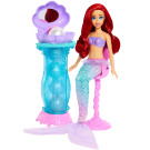 Mattel Disney Princess Toys, Ariel Vanity Pop Mermaid Fashion Doll with Removable Tail & Vanity with 5 Repeatable Pop-Up Surprises & 5 Accessories