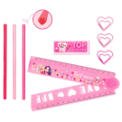 Top Model Stationery Set - Pencil, Ruler, Paper clips, Eraser 
