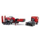 Bruder MAN TGA Low Loader Truck with Manitou Telescopic Loader MLT 633