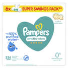 Pampers Sensitive Baby Wipes (6 x 56)
