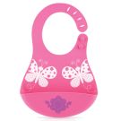 Nuby Silicone Catch All Bib - Girl