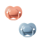 Tommee Tippee Cherry Latex Soother - 6-18 months - pack of 2 soothers with 100% natural latex baglet