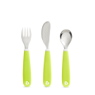 Munchkin Splash Toddler Fork-Knife-Spoon Set - Green