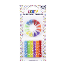 Eurowrap 24 Pack Multi Colour Star Candles