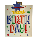 Medium Happy Birthday Text Gift Bag