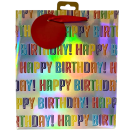 Medium Holographic Birthday Gift Bag