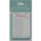 BABY SHOWER GAME WHO KNOWS MUM BEST CARDS