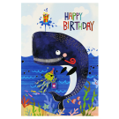 Happy Birthday Whale Card
