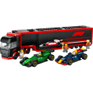 LEGO City F1 Truck with RB20 & AMR24 F1 Cars (60445)