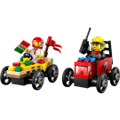 LEGO City Pizza vs. Fire Truck Race Car Pack (60458)