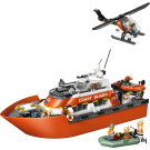 City Coast Guard Rescue Boat & Helicopter Playset 60504