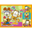 Puzzles 4in1 Garfield loves lasagna 