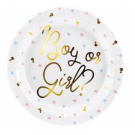 PLATES BOY OR GIRL 23cm - 6PCS