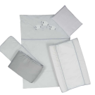 5 Piece Cot Linen Set – Sheep Grey