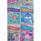 Butterfly 4In1 Mini Colouring Books In Bag Prince