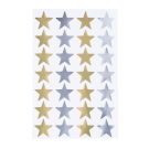 Tower Stickers Large Stars Silver And Gold
