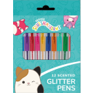 Squishmallow 12 Scented Glitter Pens 