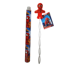 Spiderman Bubble Wand With Topper Assorted