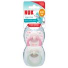 Silicone Happy Days Soothers White And Pink 0-6 Months 2 Pack 
